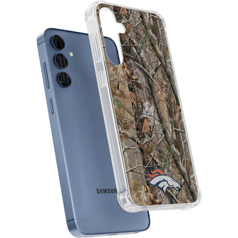 NFL Denver Broncos Realtree AP Camo Galaxy A35 5G Clear Case